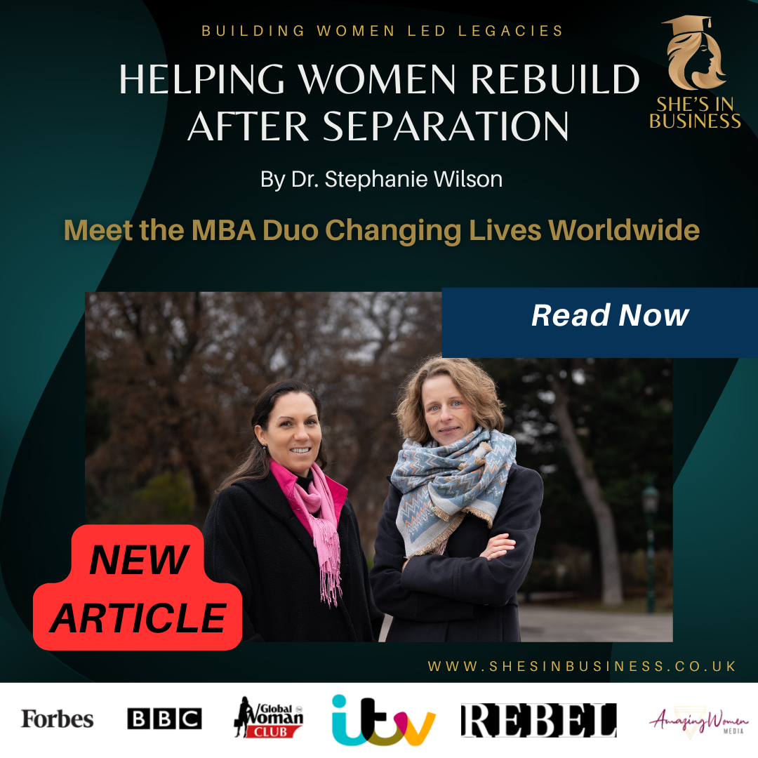 Two female entrepreneurs, Sabrina and Katharina, co-founders of Holistic Family Solution, supporting separated women and families through a globally expanding business.